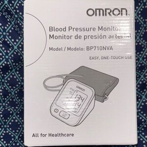 OMRON BP710NVA Blood Pressure Monitor in White and Gray